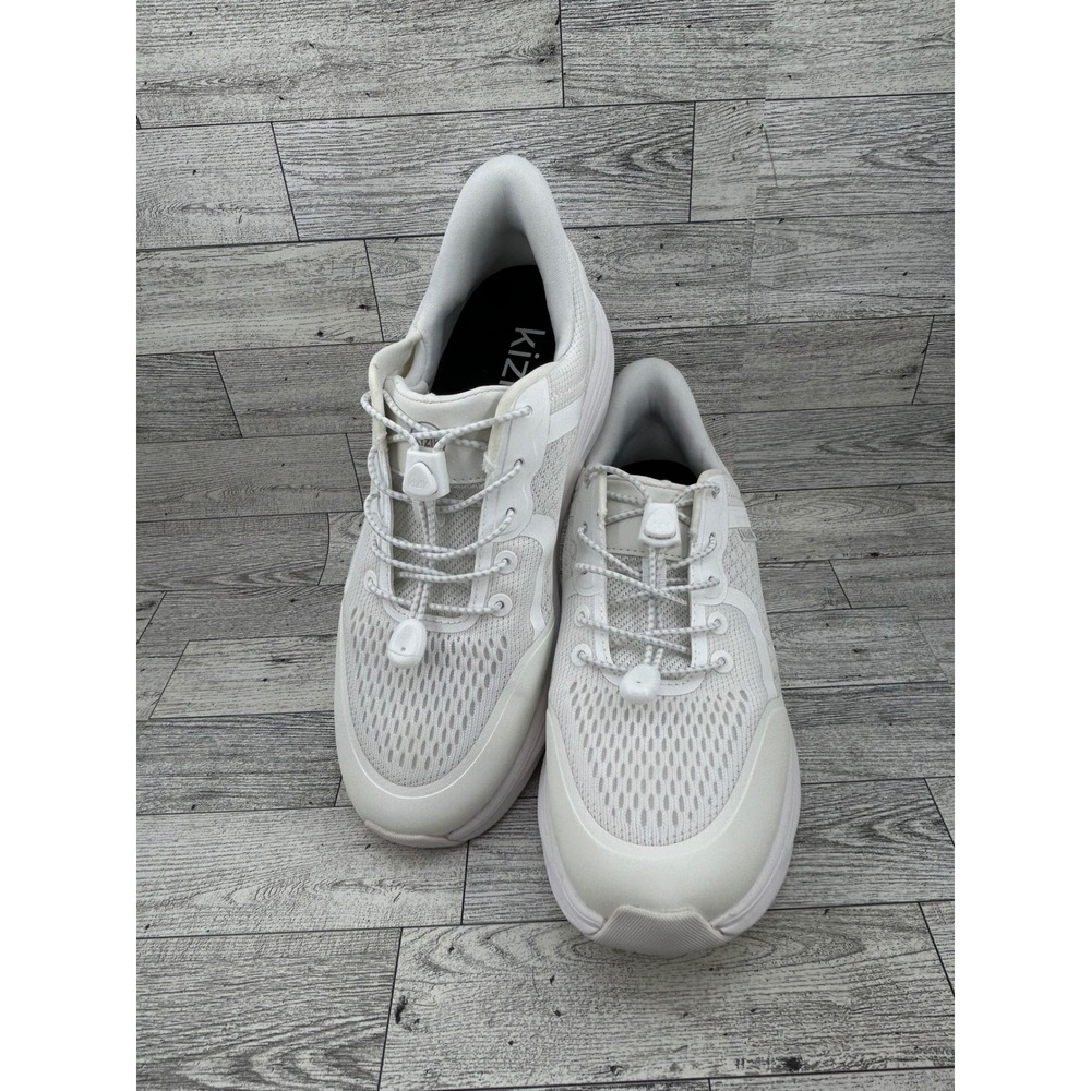 Kizik Lima Hands-Free White Mesh Sneakers WLONWT01-2E Women Sz 9.5 Wide